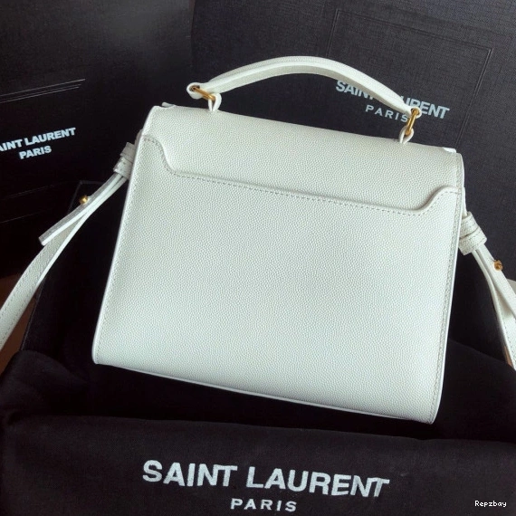 Repladies REP LEATHER CASSANDRA MINI TOP YSL POUDRE BAG HANDLE IN DE EMBOSSED GRAIN 0805
